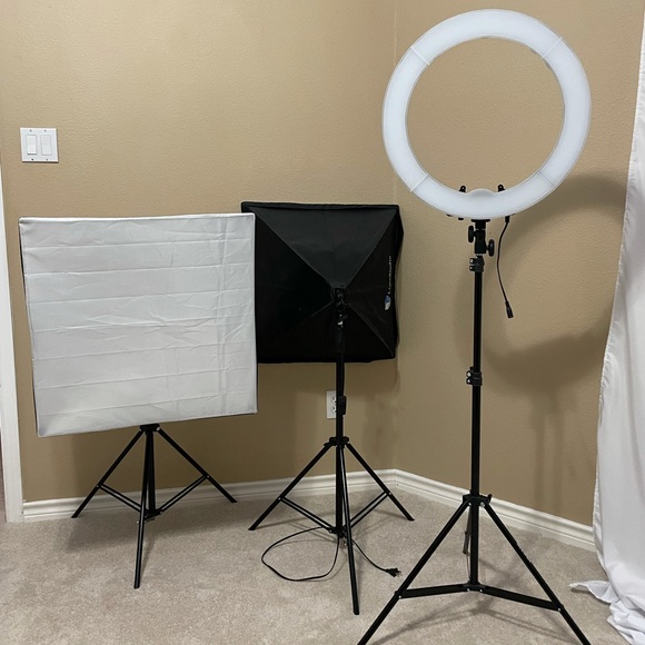 Limostudio Softbox and Neewar Ring Light